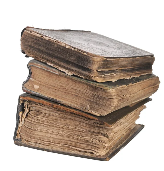 Стопка старых книг — стоковое фото