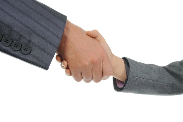 Handshake muže a chlapce — Stock fotografie
