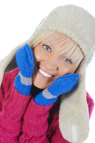 Mujer en estilo invierno — Foto de Stock