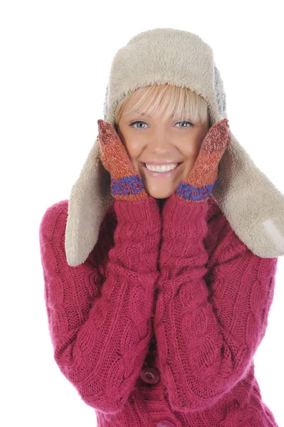 Woman in winter style — Stock Photo, Image
