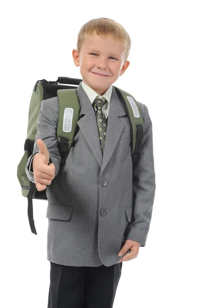 Хлопчик з портфелем — стокове фото