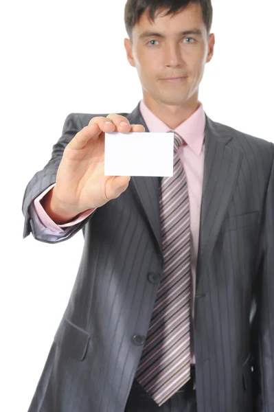 Man handing a blank — Stock Photo, Image