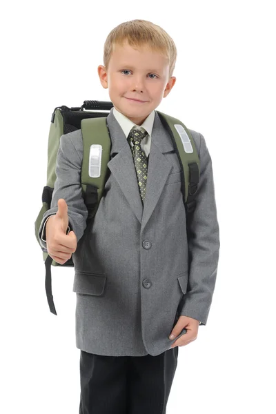 Junge mit Aktentasche — Stockfoto