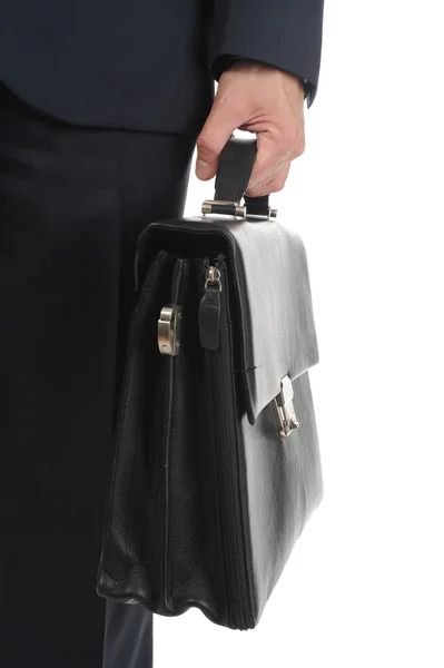Образ бізнесмена, який тримає портфель — стокове фото
