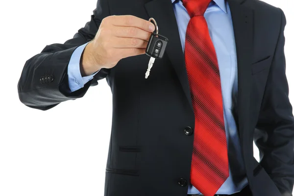 Empresario da las llaves del coche — Foto de Stock