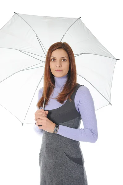 Şemsiye ile işadamı görüntüsü — Stok fotoğraf