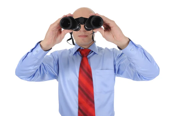 双眼鏡で見てるビジネスマン — ストック写真