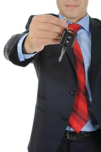 Επιχειρηματίας δίνει τα κλειδιά στο αυτοκίνητο — Φωτογραφία Αρχείου