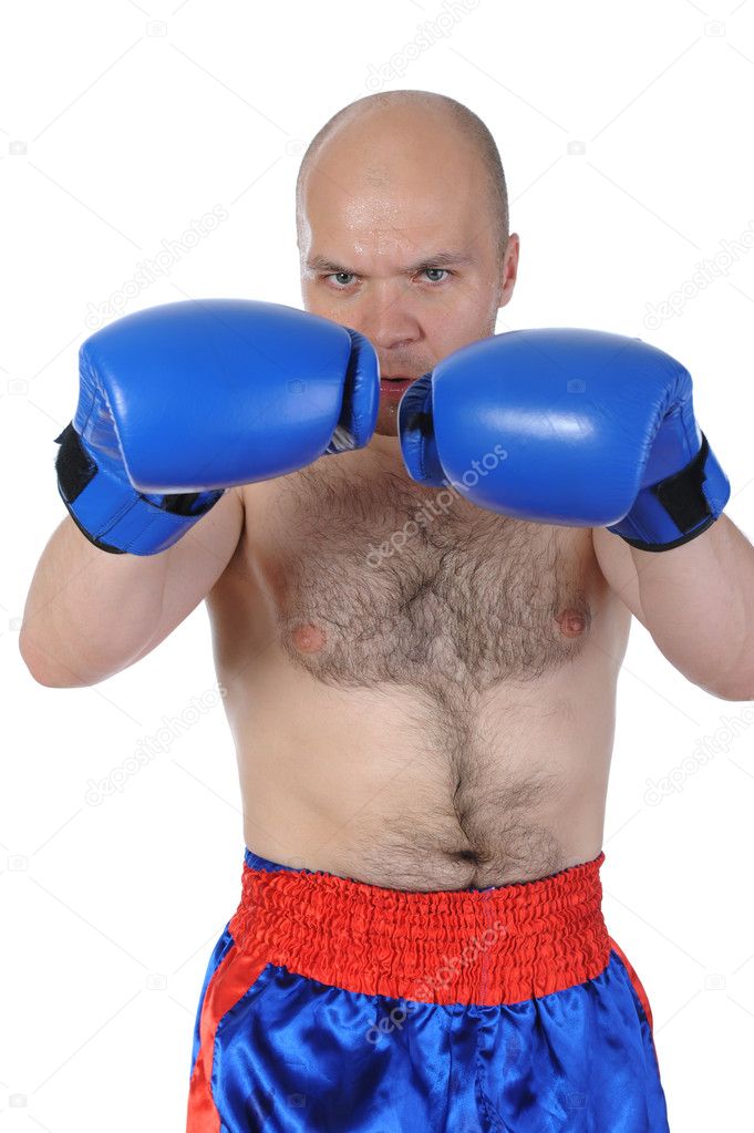 Portrait of an experienced boxer