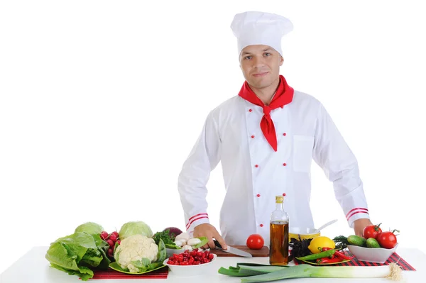 Chef-kok van restaurant — Stockfoto