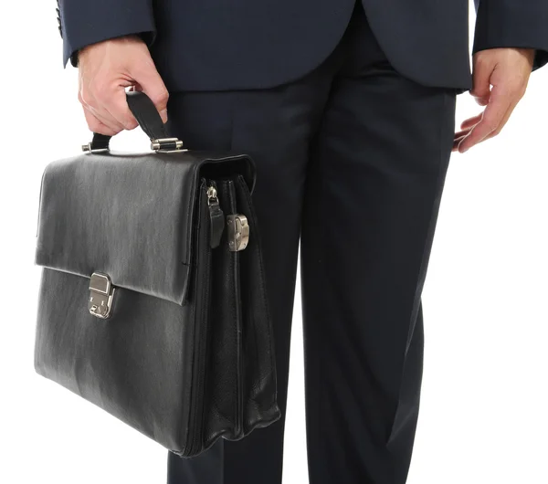 Образ бізнесмена, який тримає портфель — стокове фото