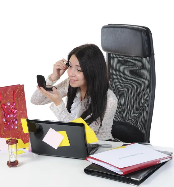 사무실에서 아름 다운 여자 — 스톡 사진