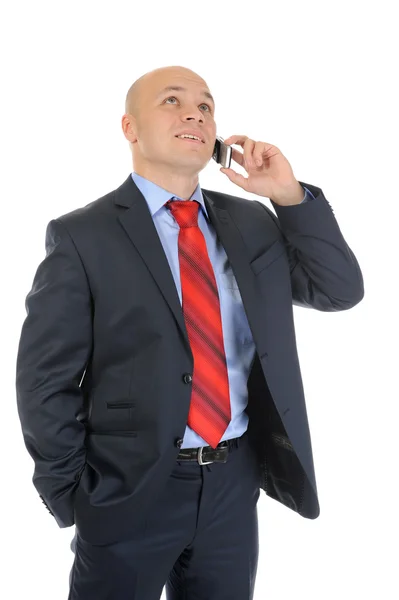 Biznesmen rozmawiający przez telefon Obrazy Stockowe bez tantiem