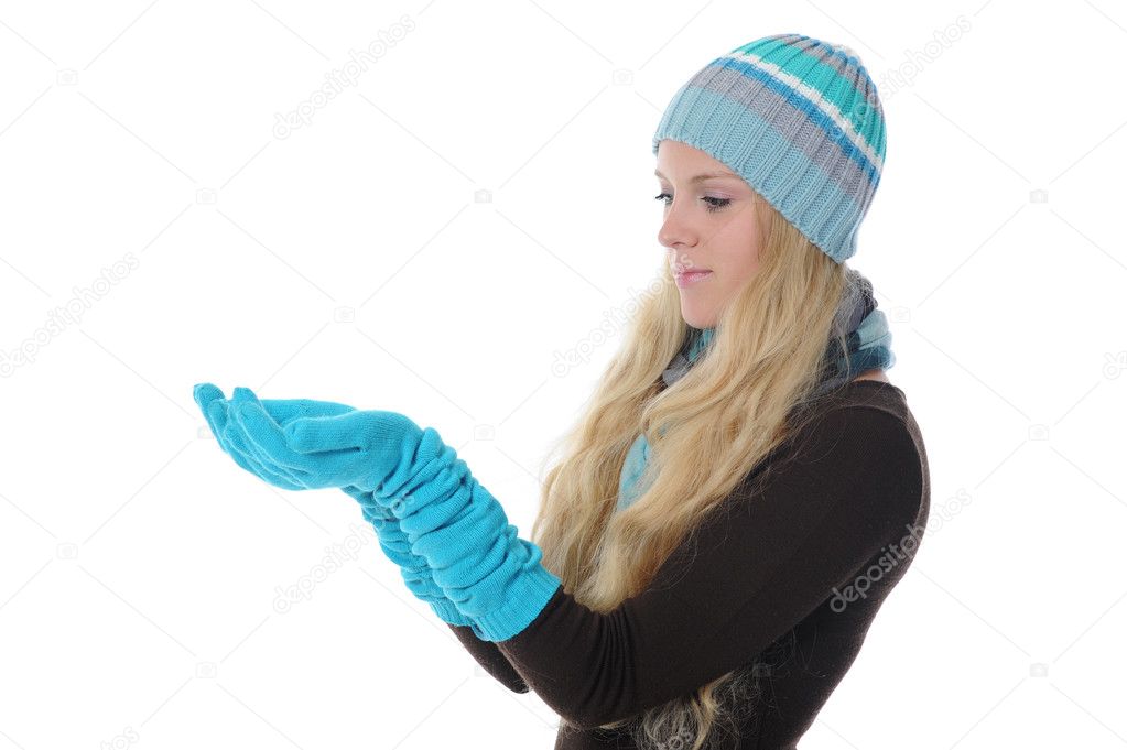 Woman in winter style