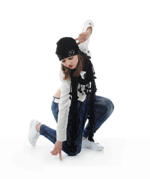 Jovem dançando hip-hop — Fotografia de Stock