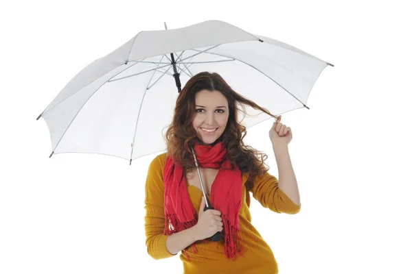 Obrázek podnikatel s deštníkem — Stock fotografie
