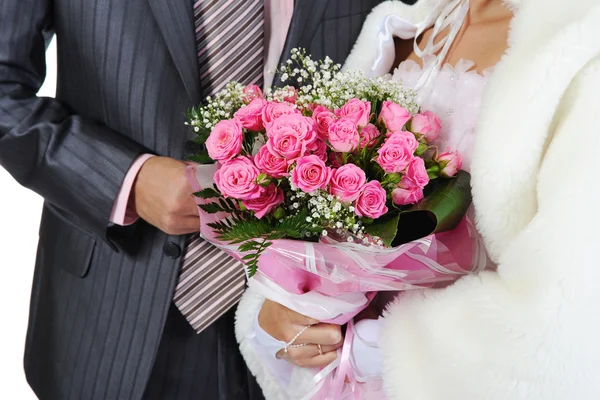 Bir buket ile evli — Stok fotoğraf