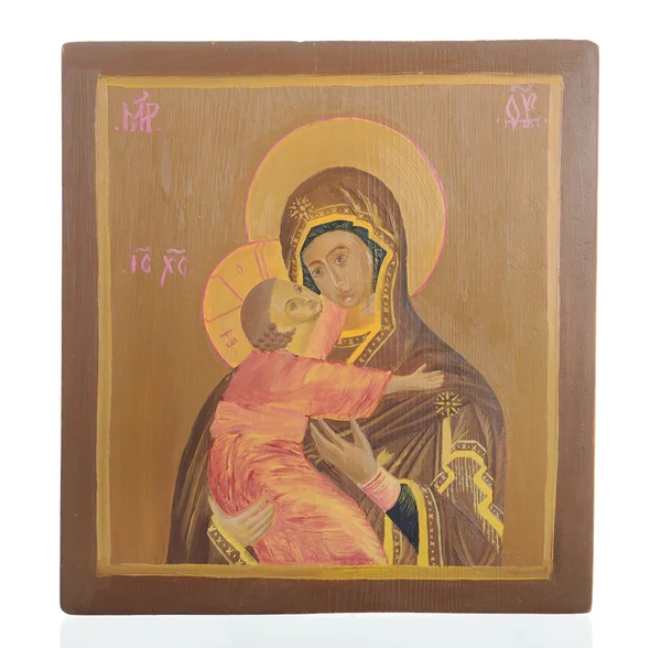 Святая мать и младенец Иисус — стоковое фото