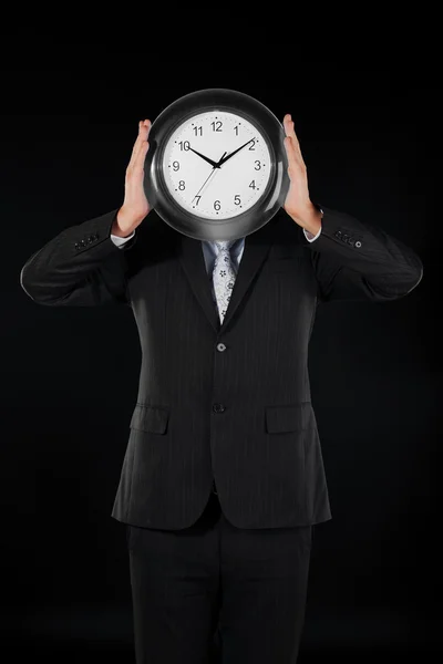 Man holds hours Royalty Free Stock Photos