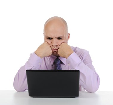 Frustrated businessman clipart