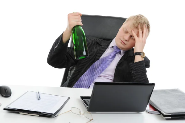 Drunk businessman — Stock Photo, Image