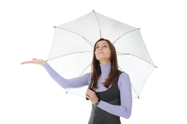 Imagen de un hombre de negocios con paraguas — Foto de Stock