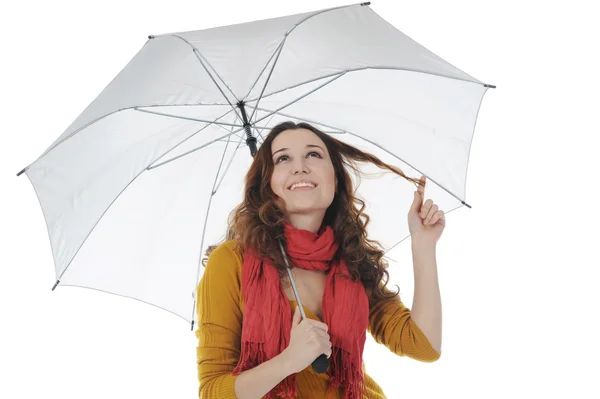Образ бізнесмена з парасолькою — стокове фото