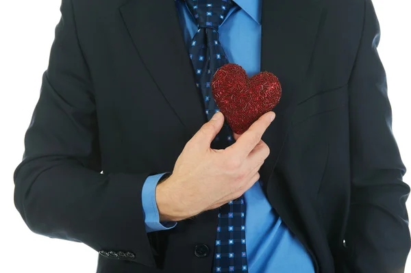Hjärta i handen — Stockfoto
