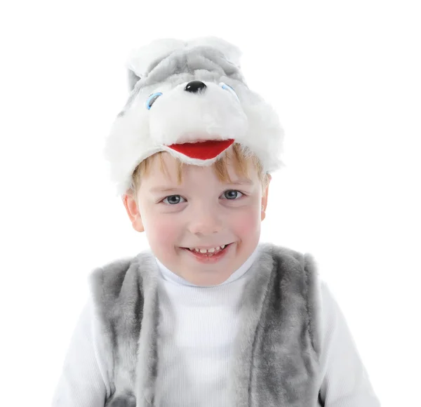 Little boy in costumes hare — Stock Photo, Image