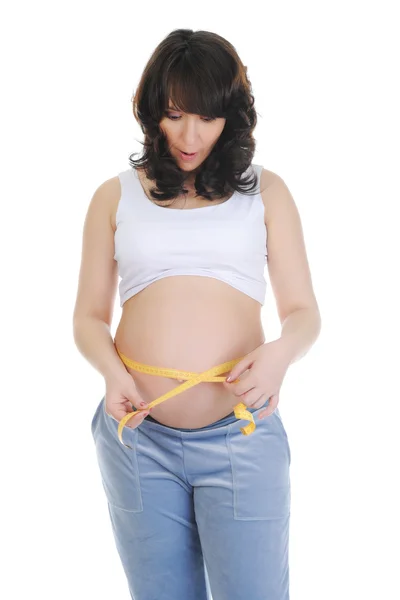 Beautiful young pregnant woman Stock Photo