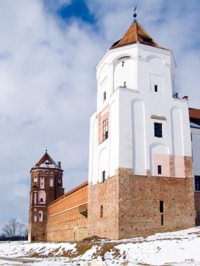 Belorus, fortress, battlement, tower clipart