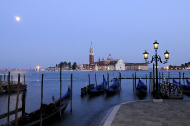 Venice by night. clipart