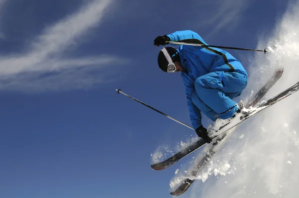 Esquiador de salto Fotos De Bancos De Imagens