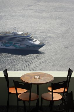 Balcony and cruise ship clipart