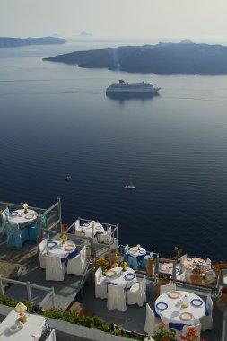 Restoran deniz, santorini