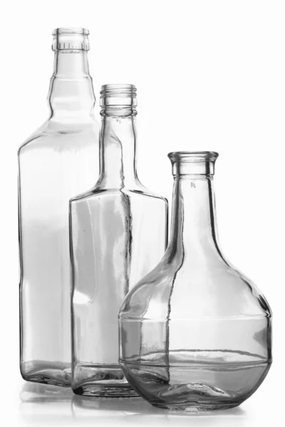 Geïsoleerde fles op witte achtergrond Stockfoto