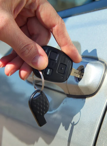 stock image Person Inserting Car Key