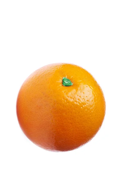 En orange isolerad på vit bakgrund — Stockfoto
