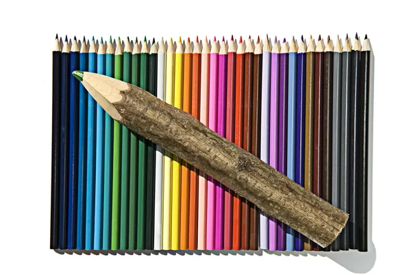 रंग पेंसिल का सेट — स्टॉक फ़ोटो, इमेज