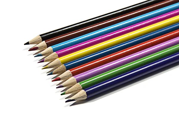 컬러 연필 세트 — 스톡 사진