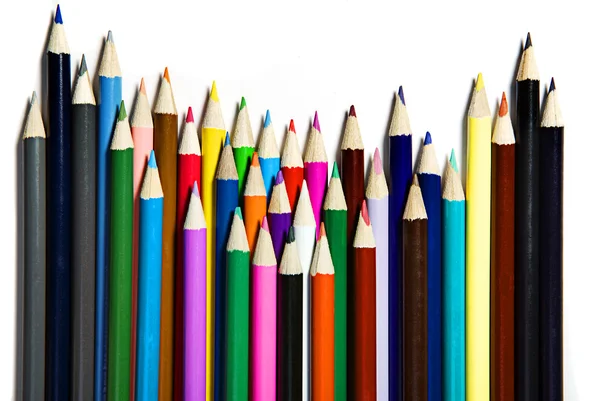 Uppsättning färg pennor — Stockfoto