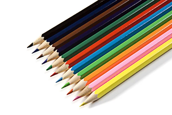 रंग पेंसिल का सेट — स्टॉक फ़ोटो, इमेज