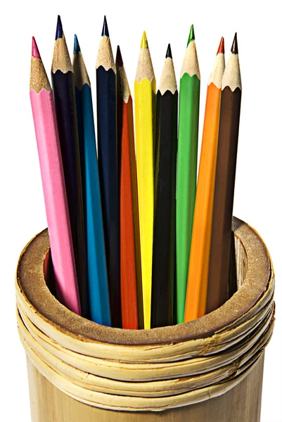 Sada barevných tužek — Stock fotografie