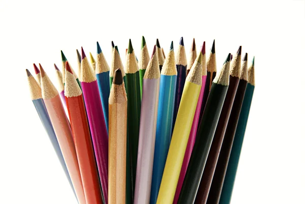 Zestaw kolorowych ołówków — Zdjęcie stockowe