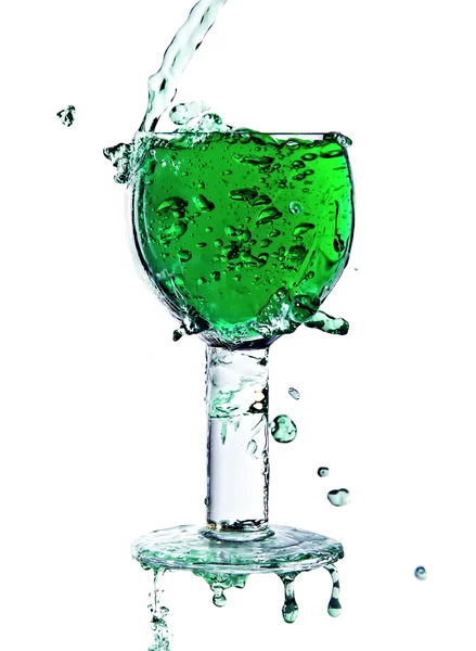 Splash egy pohár — Stock Fotó