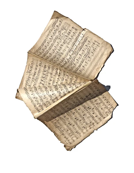 Παλιά χειρόγραφες σημειώσεις — Φωτογραφία Αρχείου