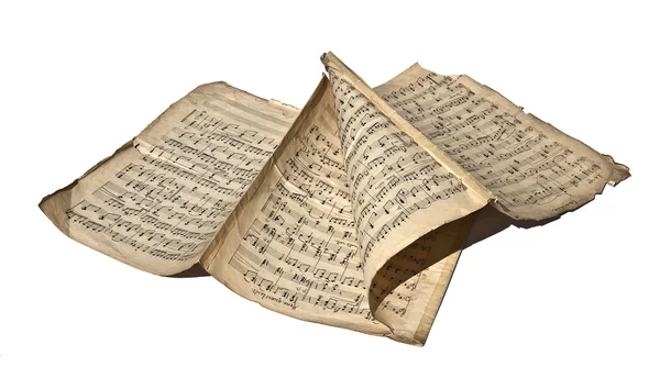 Antiguas notas manuscritas — Foto de Stock