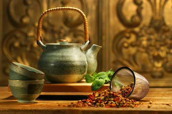 Азиатский травяной чай — стоковое фото