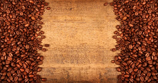 Palona kawa w stylu rustykalnym drewna — Zdjęcie stockowe