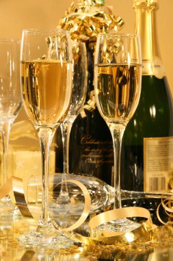 Champagne party clipart